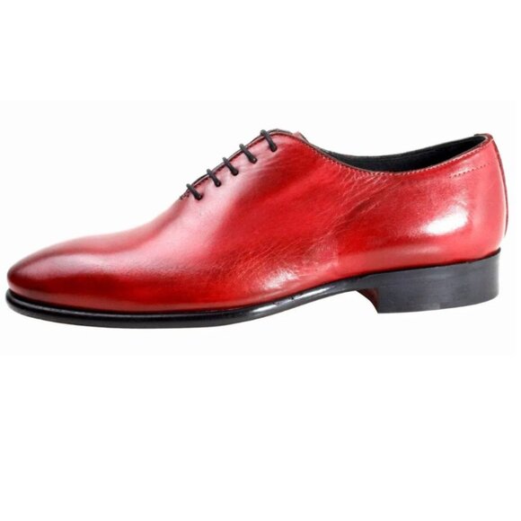 Franck Red Oxford Shoes For Mans main image 4